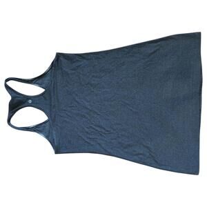 Lululemon Racerback Tank Top Womens 4 Navy Heathered Lightweight Performance‎